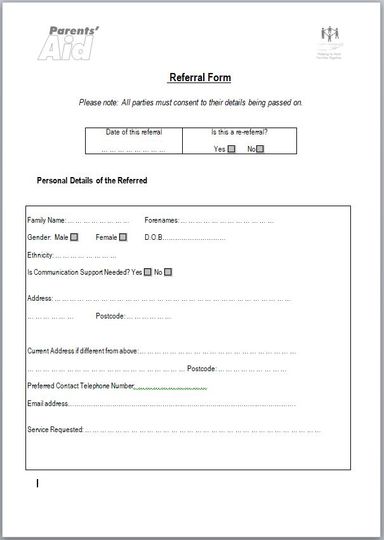 Parents Aid referral form 2024